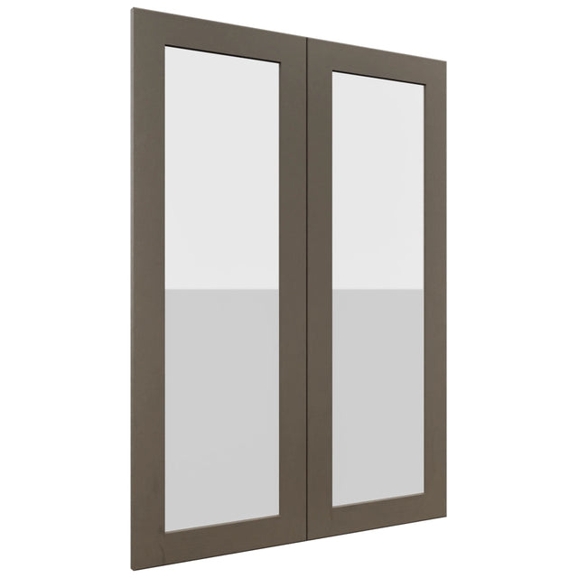 Fabuwood Galaxy Mocha DS GDW3042 Wall Glass Door, Front View