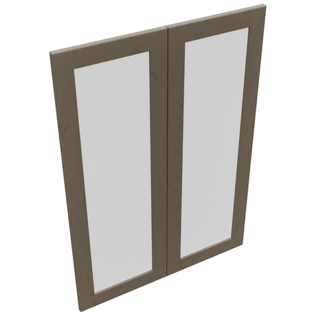 Fabuwood Galaxy Mocha DS GDW3042 Wall Glass Door, Top View