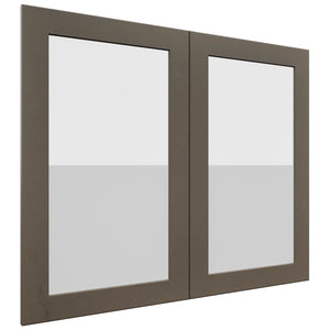 Fabuwood Galaxy Mocha DS GDW3630 Wall Glass Door, Front View