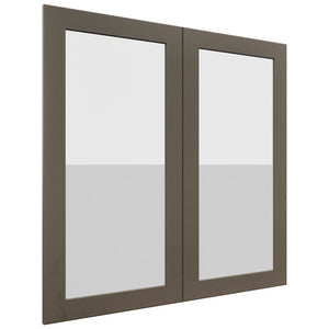 Fabuwood Galaxy Mocha DS GDW3636 Wall Glass Door, Front View