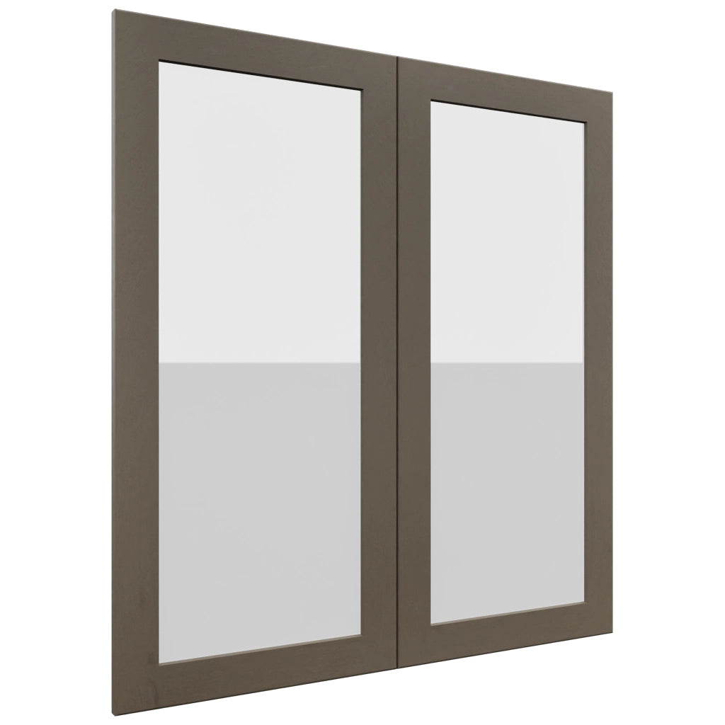 Fabuwood Galaxy Mocha DS GDW3639 Wall Glass Door, Front View