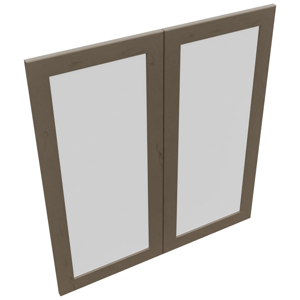 Fabuwood Galaxy Mocha DS GDW3639 Wall Glass Door, Top View