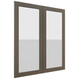 Fabuwood Galaxy Mocha DS GDW3642 Wall Glass Door, Front View