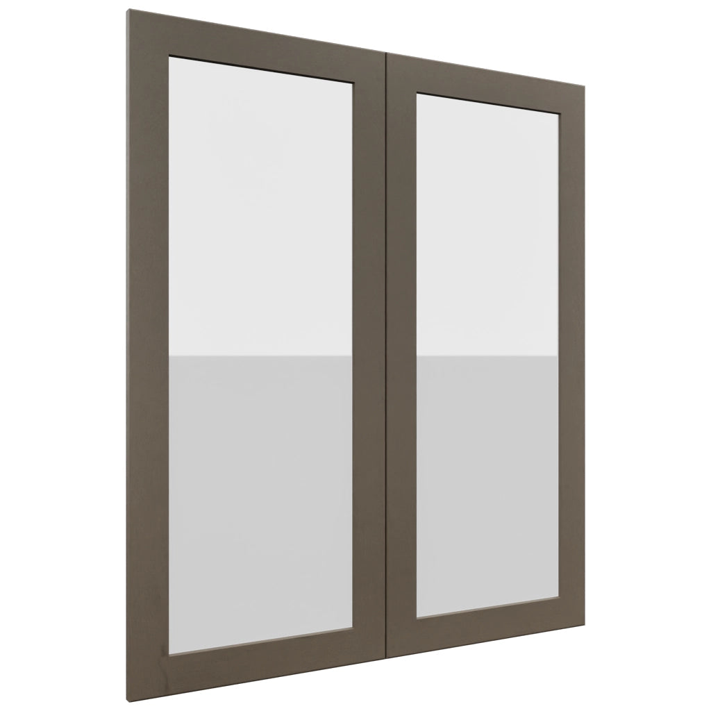 Fabuwood Galaxy Mocha DS GDW3642 Wall Glass Door, Front View