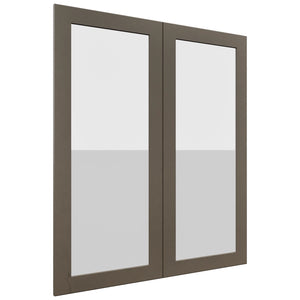 Fabuwood Galaxy Mocha DS GDW3642 Wall Glass Door, Front View