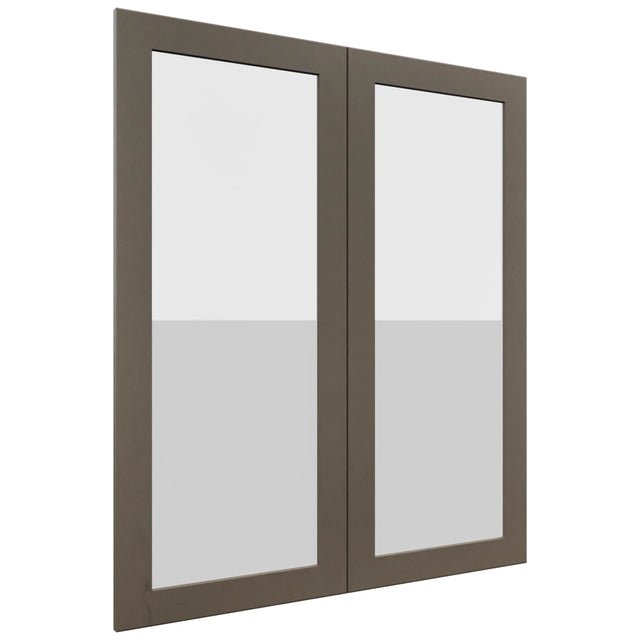 Fabuwood Galaxy Mocha DS GDW3642 Wall Glass Door, Front View