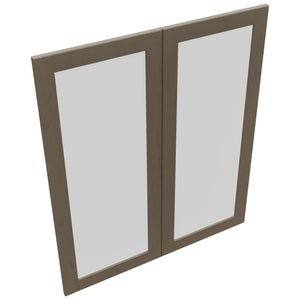 Fabuwood Galaxy Mocha DS GDW3642 Wall Glass Door, Top View