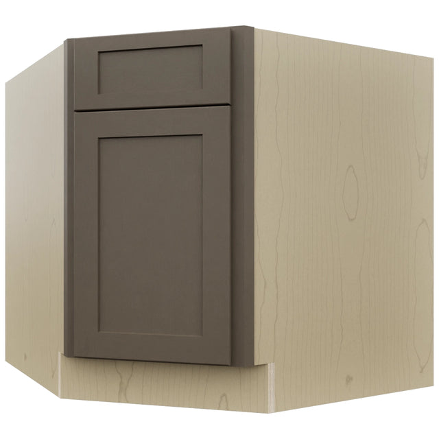 Fabuwood Galaxy Mocha DSB36 Base Corner Diagonal Sink Cabinet, Front View