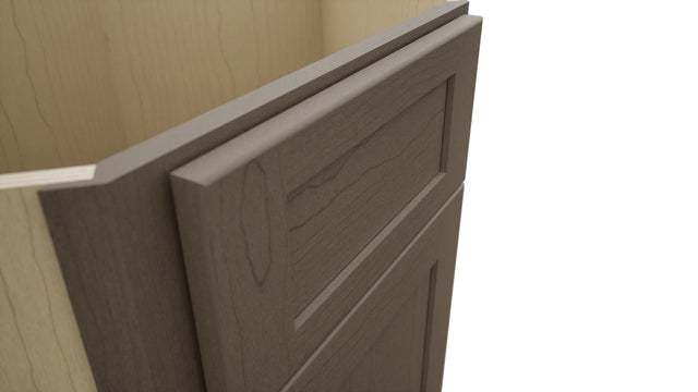 Fabuwood Galaxy Mocha DSB36 Base Corner Diagonal Sink Cabinet, Detail View