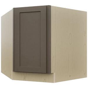 Fabuwood Galaxy Mocha DSB36FD Base Corner Diagonal Sink Cabinet, Front View