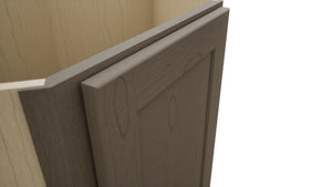 Fabuwood Galaxy Mocha DSB36FD Base Corner Diagonal Sink Cabinet, Detail View