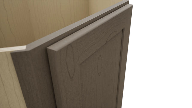Fabuwood Galaxy Mocha DSB36FD Base Corner Diagonal Sink Cabinet, Detail View
