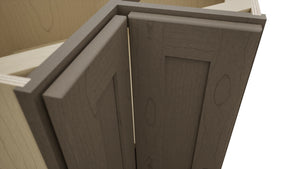 Fabuwood Galaxy Mocha ERB33 Base Corner Easy Reach Cabinet, Detail View