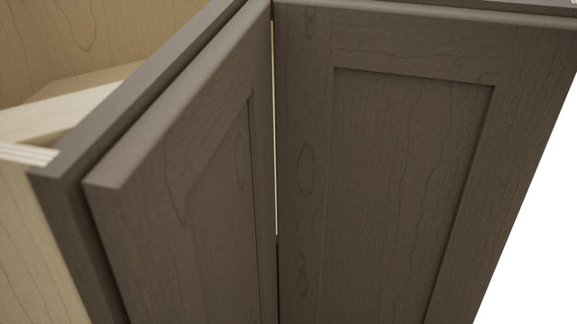 Fabuwood Galaxy Mocha ERB36 Base Corner Easy Reach Cabinet, Detail View