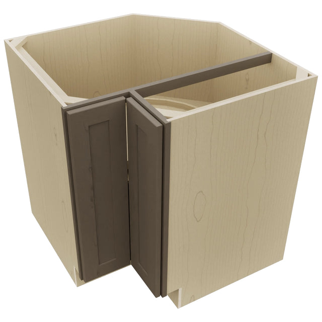 Fabuwood Galaxy Mocha LSB33 Base Corner Lazy Susan Cabinet, Top View