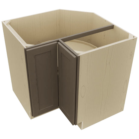 Fabuwood Galaxy Mocha LSB36 Base Corner Lazy Susan Cabinet, Top View