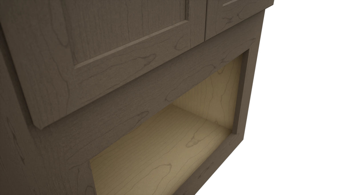 Fabuwood Galaxy Mocha MC303921 Wall Microwave Cabinet, Detail View