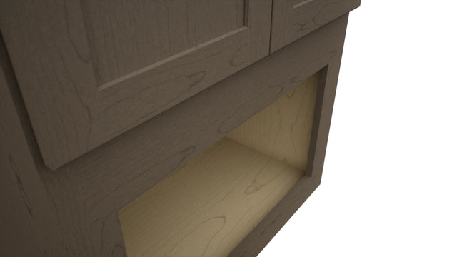 Fabuwood Galaxy Mocha MC304221 Wall Microwave Cabinet, Detail View