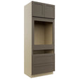 Fabuwood Galaxy Mocha OC3390C Tall Oven Cabinet Combo, Front View