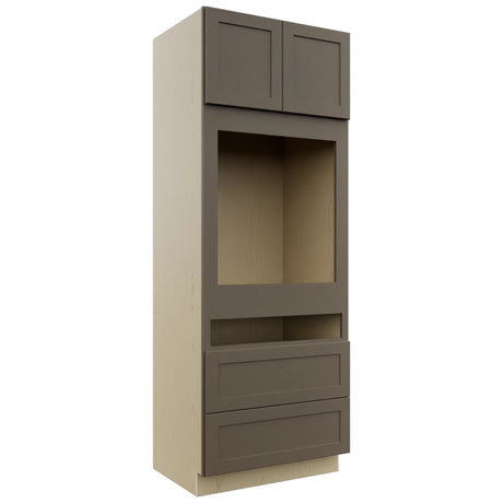 Fabuwood Galaxy Mocha OC3390C Tall Oven Cabinet Combo, Front View