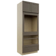 Fabuwood Galaxy Mocha OC3390D Tall Oven Cabinet Double, Front View