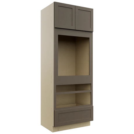Fabuwood Galaxy Mocha OC3390D Tall Oven Cabinet Double, Front View