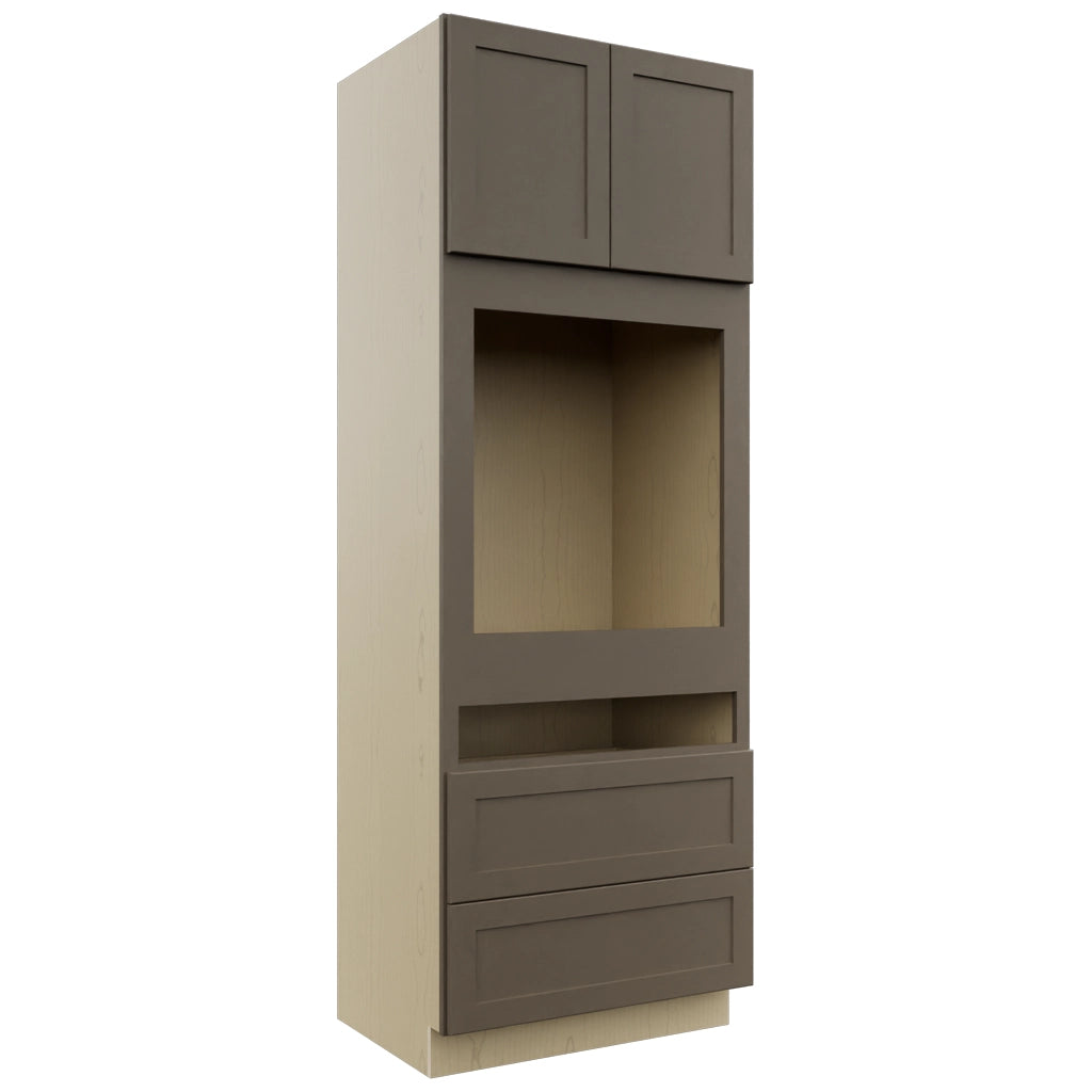 Fabuwood Galaxy Mocha OC3393C Tall Oven Cabinet Combo, Front View