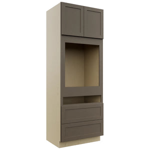 Fabuwood Galaxy Mocha OC3393C Tall Oven Cabinet Combo, Front View