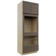 Fabuwood Galaxy Mocha OC3393D Tall Oven Cabinet Double, Front View