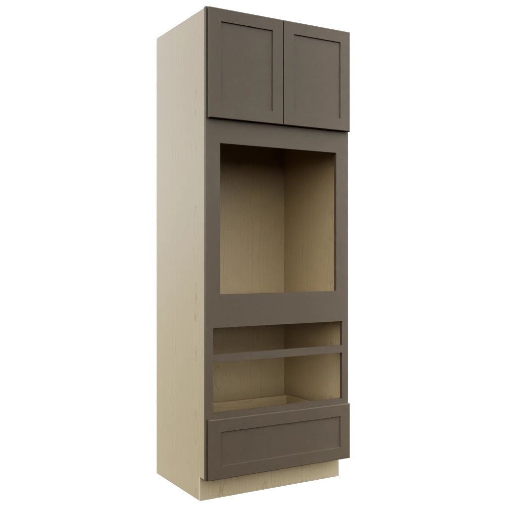 Fabuwood Galaxy Mocha OC3393D Tall Oven Cabinet Double, Front View