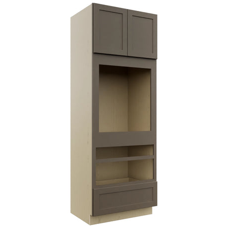 Fabuwood Galaxy Mocha OC3393D Tall Oven Cabinet Double, Front View