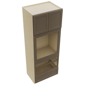 Fabuwood Galaxy Mocha OC3393D Tall Oven Cabinet Double, Top View