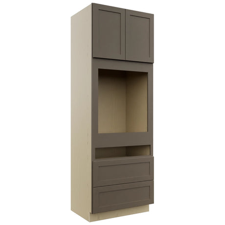 Fabuwood Galaxy Mocha OC3396C Tall Oven Cabinet Combo, Front View
