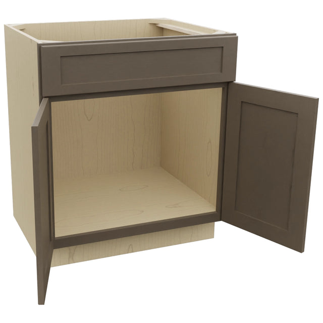 Fabuwood Galaxy Mocha SB30 Base Sink Cabinet, Open View