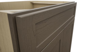 Fabuwood Galaxy Mocha SB33SDF Base Sink Cabinet, Detail View