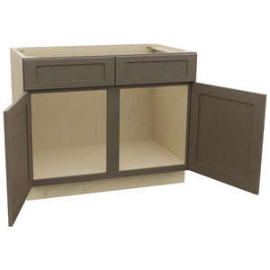 Fabuwood Galaxy Mocha SB42 Base Sink Cabinet, Open View