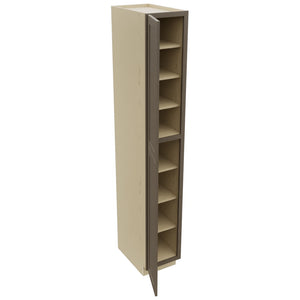 Fabuwood Galaxy Mocha TP152496 Tall Pantry Cabinet, Open View