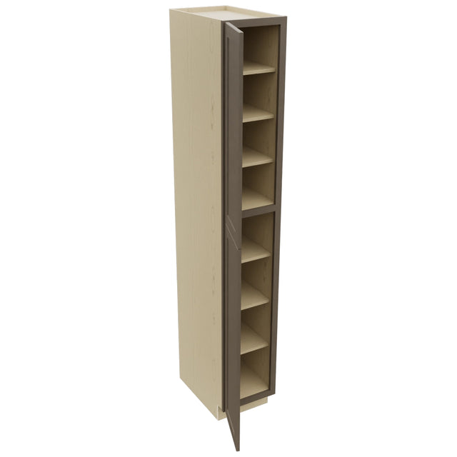 Fabuwood Galaxy Mocha TP152496 Tall Pantry Cabinet, Open View