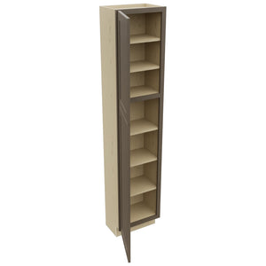 Fabuwood Galaxy Mocha TP181284 Tall Pantry Cabinet, Open View