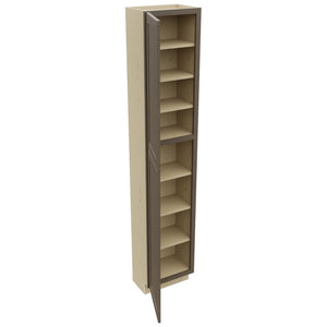 Fabuwood Galaxy Mocha TP181293 Tall Pantry Cabinet, Open View