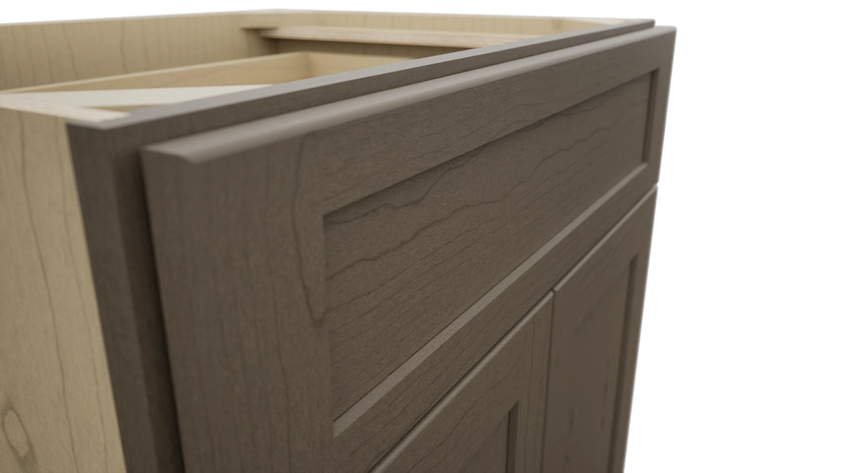Fabuwood Galaxy Mocha VB27-34 Vanity Base Standard Cabinet, Detail View