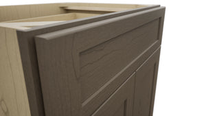 Fabuwood Galaxy Mocha VB27-34 Vanity Base Standard Cabinet, Detail View