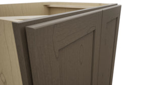Fabuwood Galaxy Mocha VB27FD Vanity Base Full Height Cabinet, Detail View