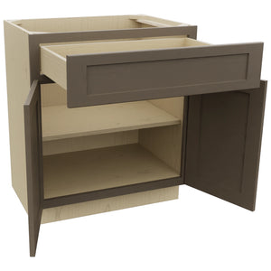 Fabuwood Galaxy Mocha VB30-34 Vanity Base Standard Cabinet, Open View