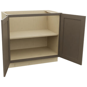 Fabuwood Galaxy Mocha VB36FD Vanity Base Full Height Cabinet, Open View