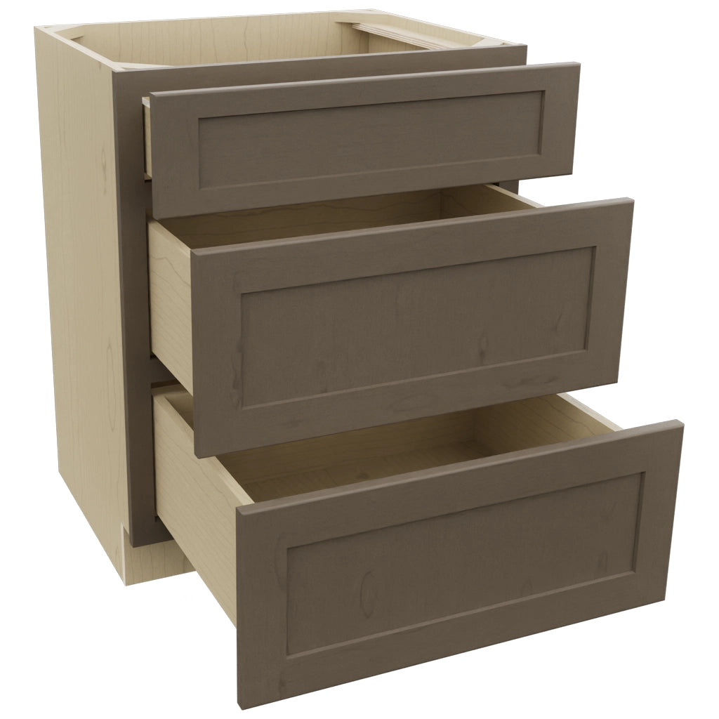 Fabuwood Galaxy Mocha VDB27-34 Vanity Drawer Cabinet, Open View