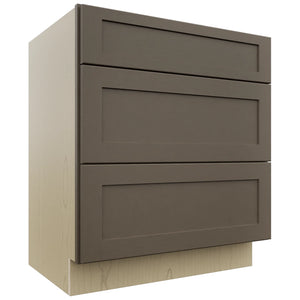 Fabuwood Galaxy Mocha VDB30-34 Vanity Drawer Cabinet, Front View