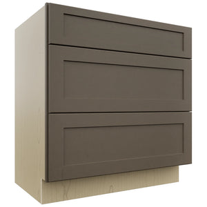 Fabuwood Galaxy Mocha VDB33-34 Vanity Drawer Cabinet, Front View