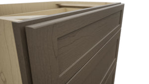 Fabuwood Galaxy Mocha VDB33-34 Vanity Drawer Cabinet, Detail View