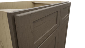 Fabuwood Galaxy Mocha VSB33-34 Vanity Sink Cabinet, Detail View